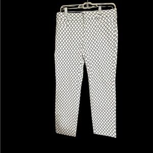 Banana Republic Women’s Sloan Geometric Print Ankle Length Dress Pants Size 4P